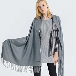 Elegant Fringe Shawl